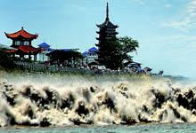 銭塘江大逆流と水郷西塘古鎮日帰りツアー